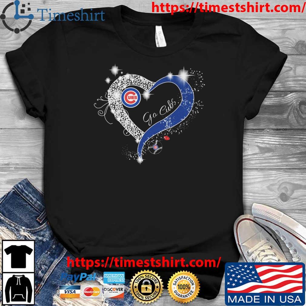 Chicago Cubs diamond heart logo 2023 shirt, hoodie, sweater, long