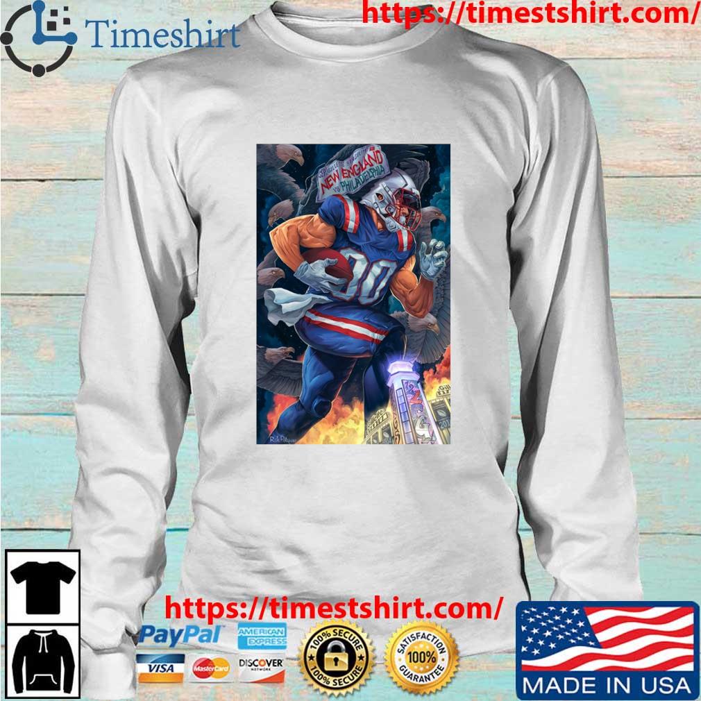 New England Patriots vs Philadelphia Eagles Gillette Stadium 2023 Poster  Shirt, hoodie, sweater, long sleeve and tank top