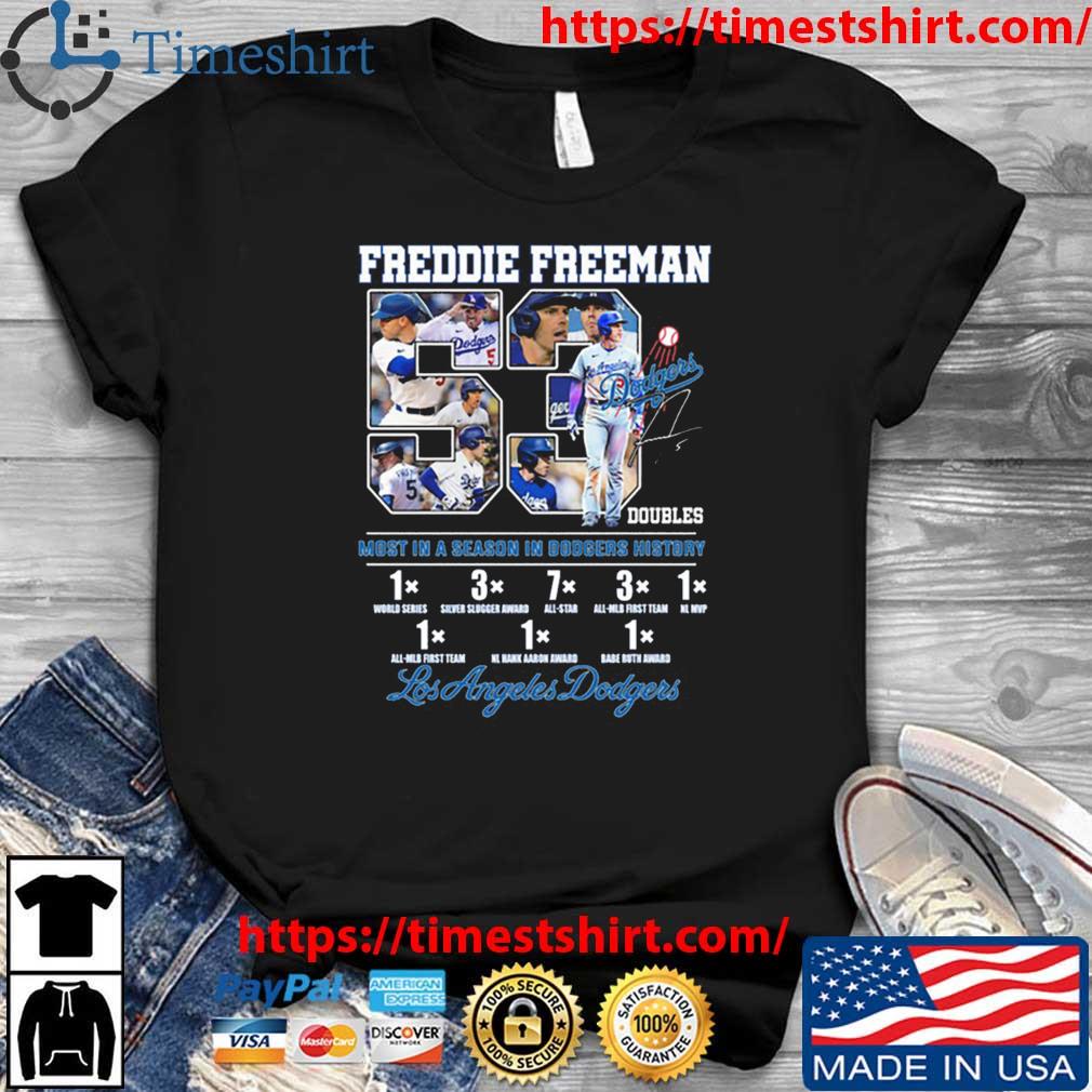 Freddie Freeman 53 Doubles Most In A Season In Dodgers History