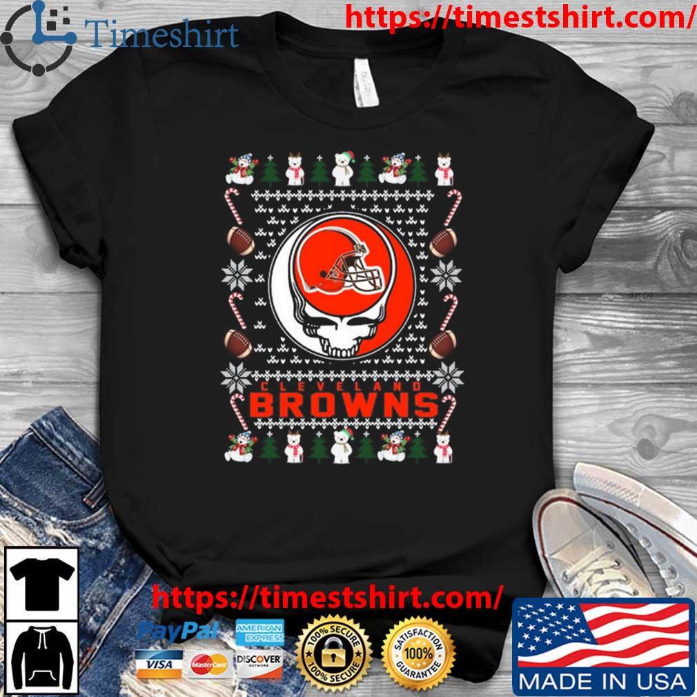 Grateful Dead Cleveland Browns Ugly Christmas 2023 shirt, hoodie, sweater,  long sleeve and tank top