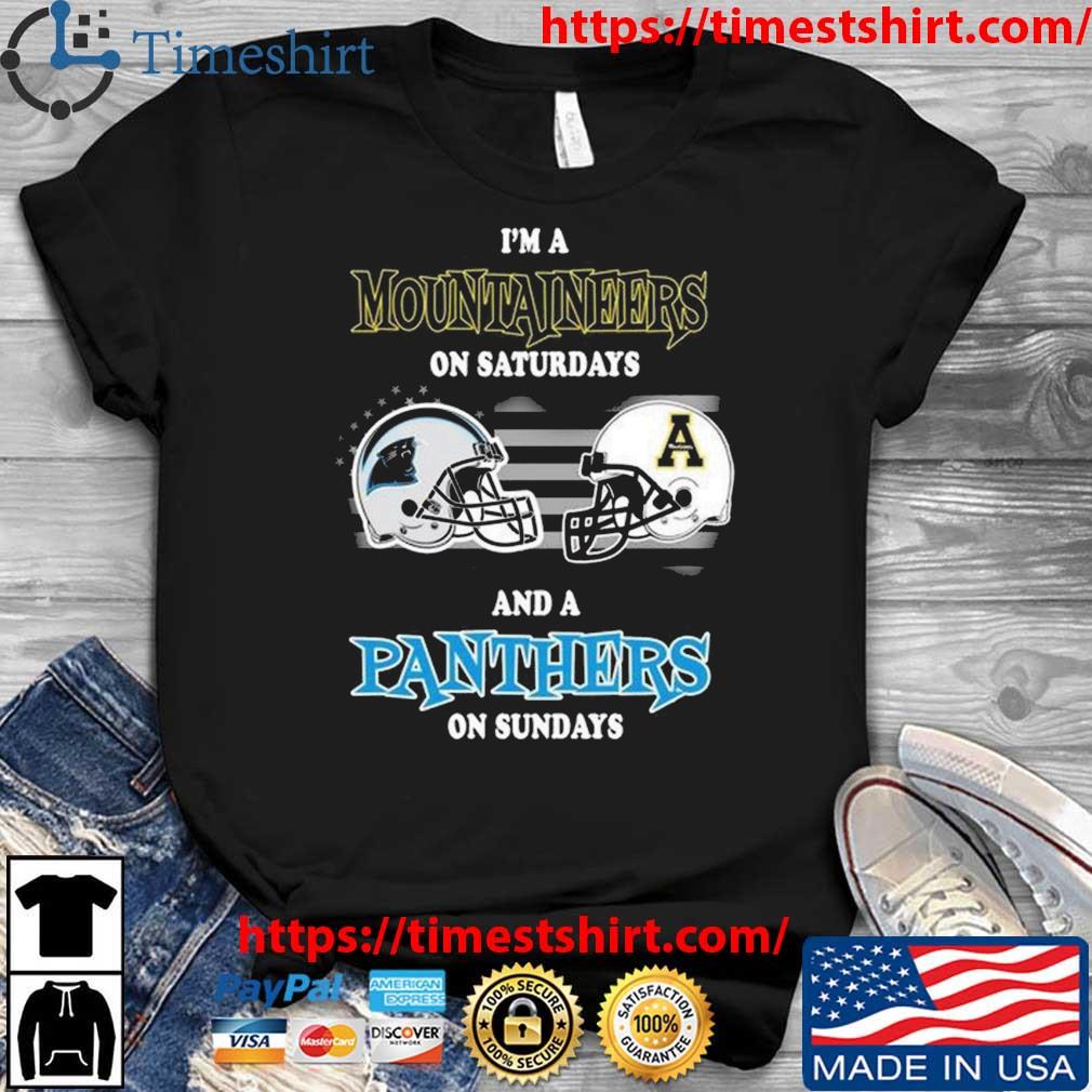 I'm A Carolina Panthers On Saturdays And A Appalachian State Mountaineers On Sundays 2023 t-shirt