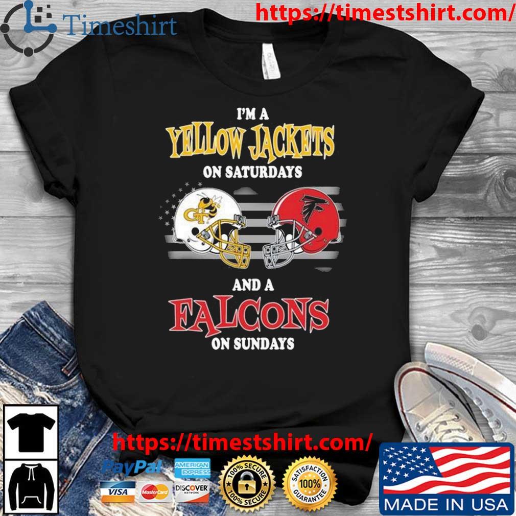 I'm A Georgia Tech Yellow Jackets On Saturdays And A Atlanta Falcons On Sundays 2023 t-shirt