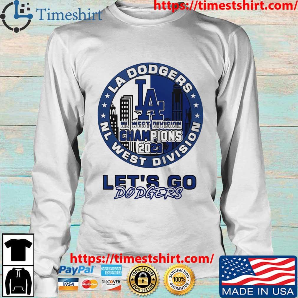 Los Angeles Dodgers Nl West Division Champions 2023 Let'S Go Dodgers Shirt  - Peanutstee