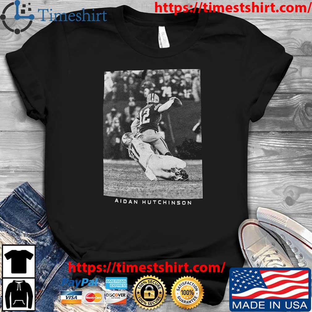 Aidan Hutchinson Detroit Lions Majestic Threads Graphic T-Shirt