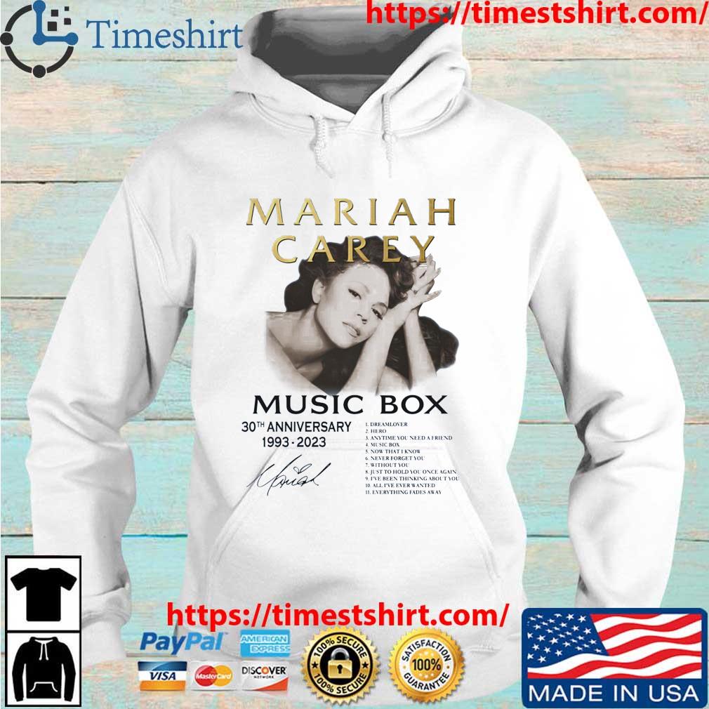 Mariah Carey Music Box 30th Anniversary 1993 2023 Signature Shirt Hoodie trang