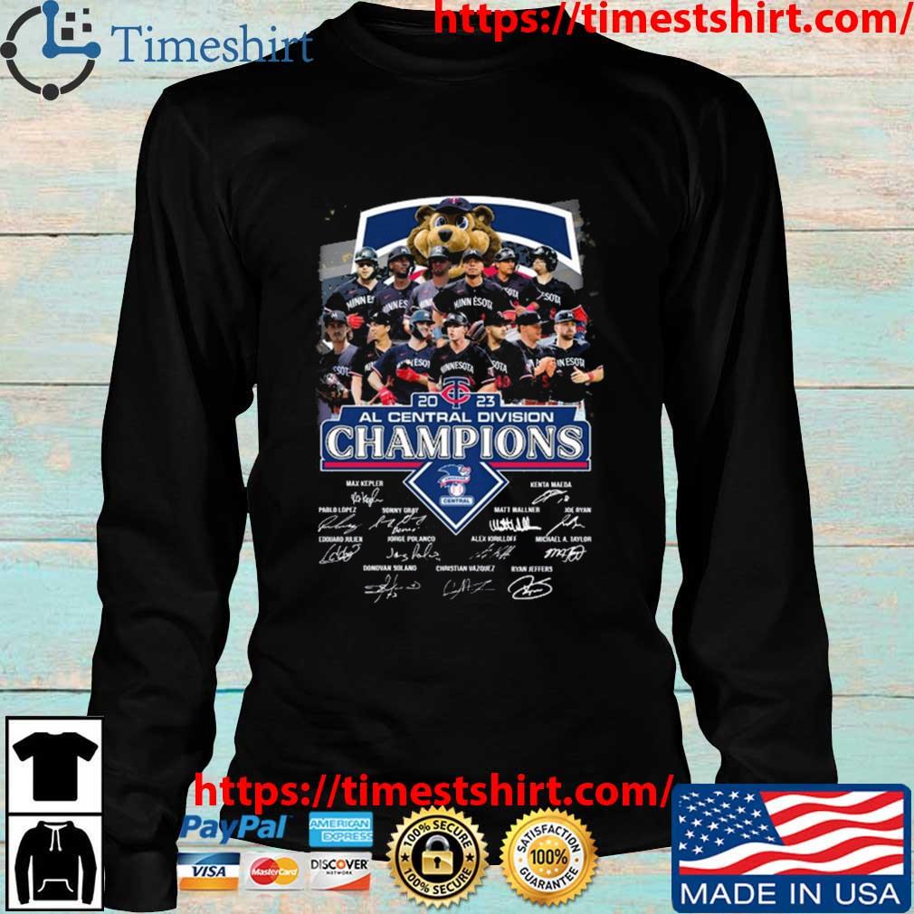 Minnesota Twins 2023 Al Central Division Champions Signatures Shirt