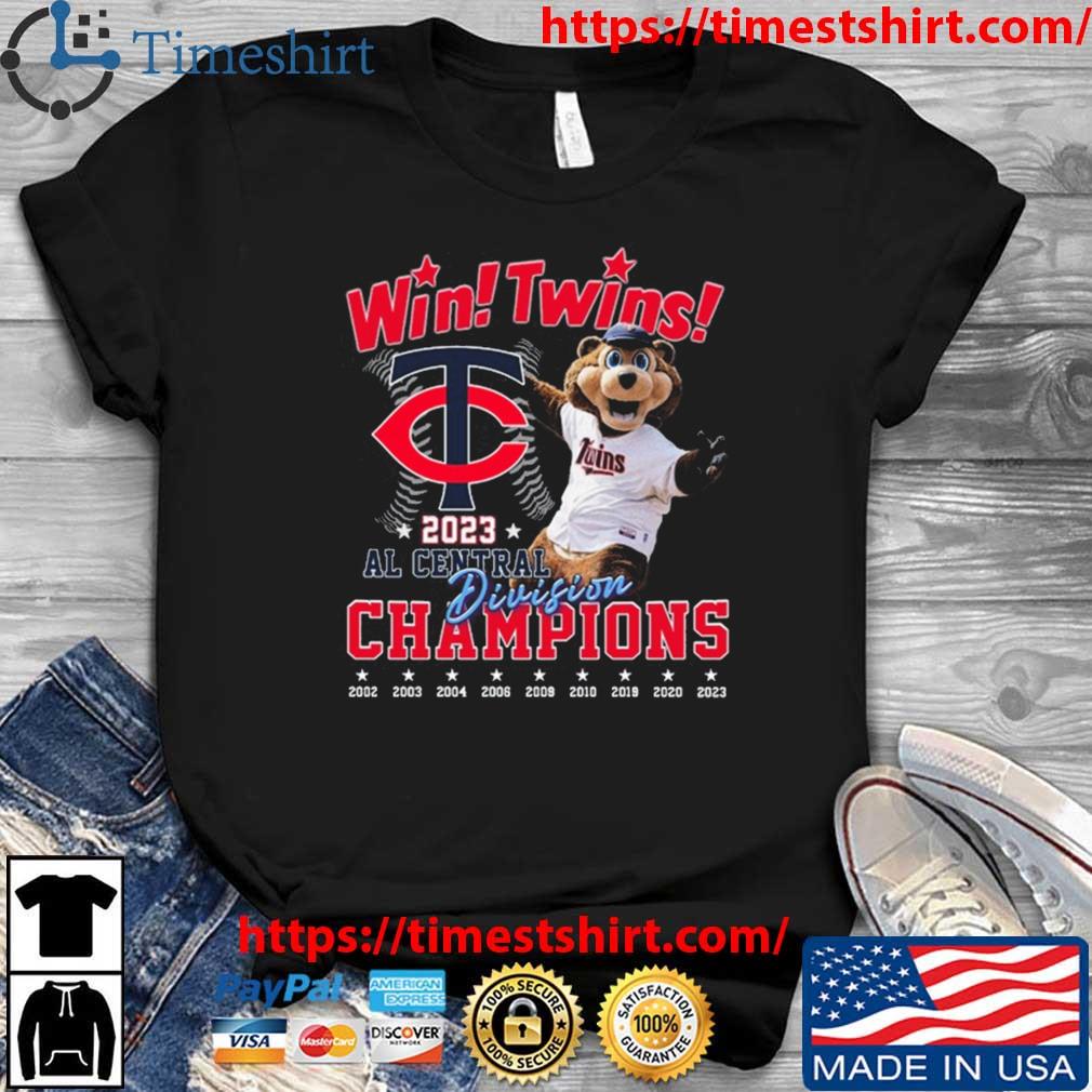Minnesota Twins Win Twins 2023 Al Central Division Champions t-shirt
