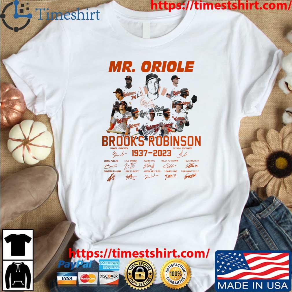 mr oriole brooks robinson 1937 2023 signatures Shirt - teejeep