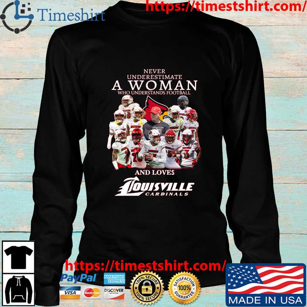 Official Real Women Love Football Smart Women Love The Louisville Cardinals  All Best Players Team T-Shirt, hoodie, sweater, long sleeve and tank top