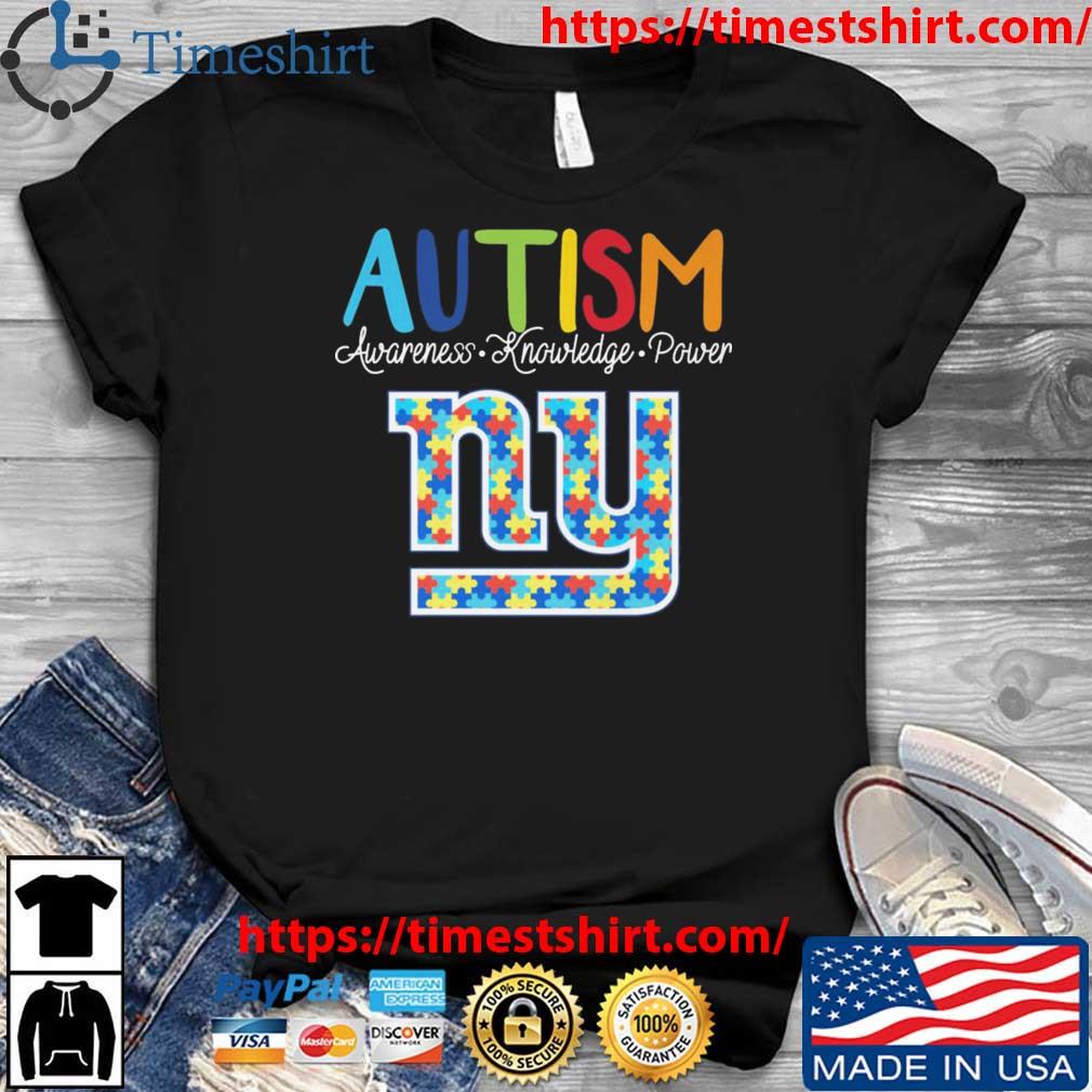 NFL New York Giants Crewneck Sweatshirt Puzzle Autism Awareness Unisex  Sweatshirt