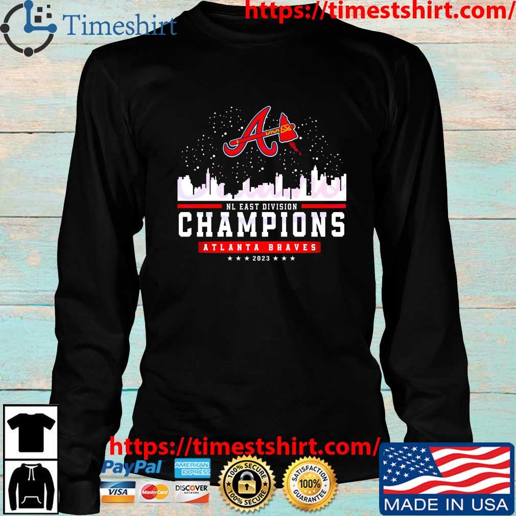 Official atlanta braves 2023 nl east champions skyline shirt