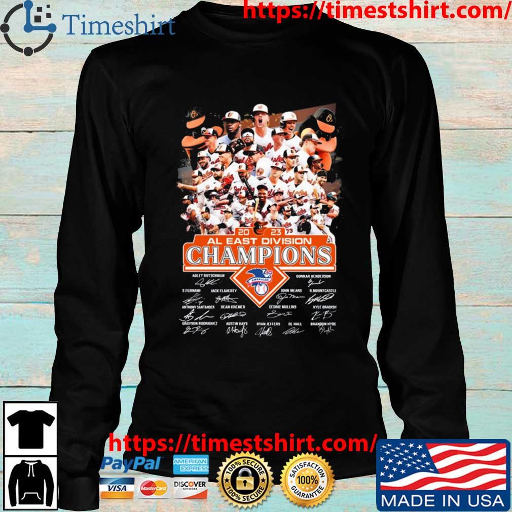 Orioles Al East Champions Shirt 2023 Postseason Baltimore Orioles AL East  Division Champions Signatures Shirt - Limotees