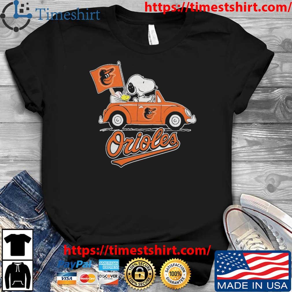 Peanuts Snoopy And Woodstock Baltimore Orioles On Car