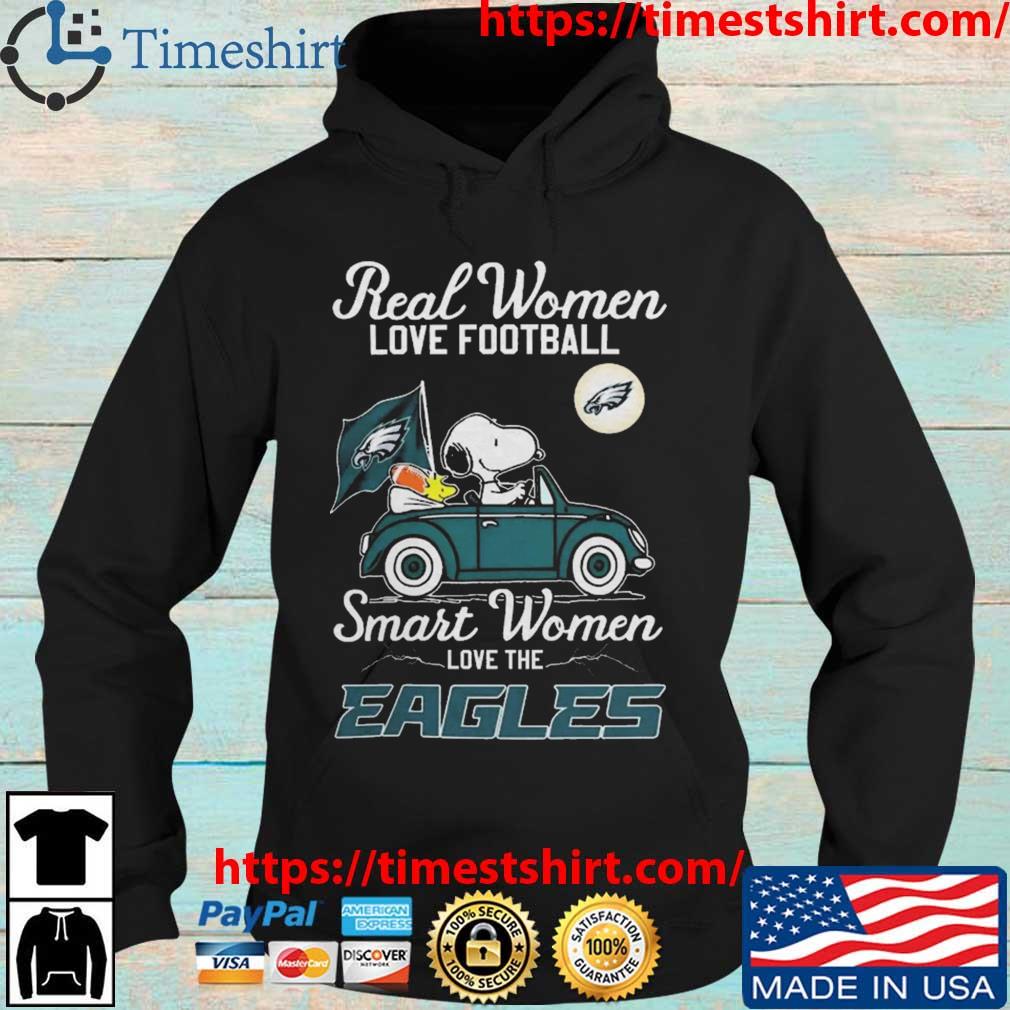 Peanuts Snoopy And Woodstock Real Women Love Football Smart Women Love The Philadelphia  Eagles T-shirt,Sweater, Hoodie, And Long Sleeved, Ladies, Tank Top