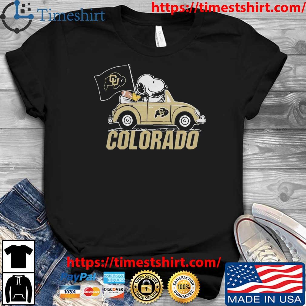 Snoopy And Woodstock Driver Car Colorado Buffaloes 2023 t-shirt