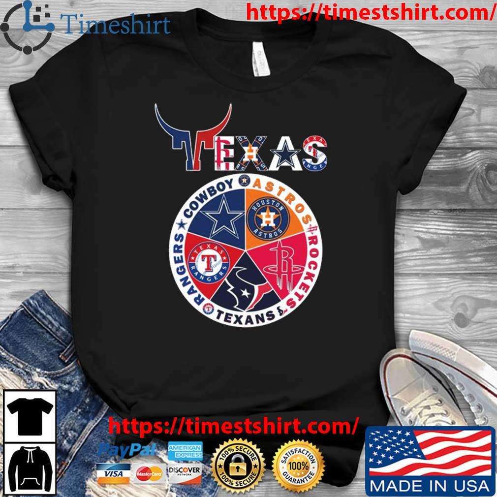 Texas Team Sport Cowboys Astros Rockets Texans And Rangers t-shirt