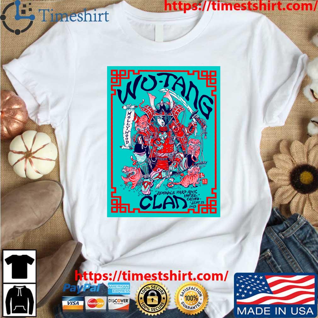 Wu Tang Clan Seminole Hard Rock Hotel & Casino September 22, 2023 t-shirt
