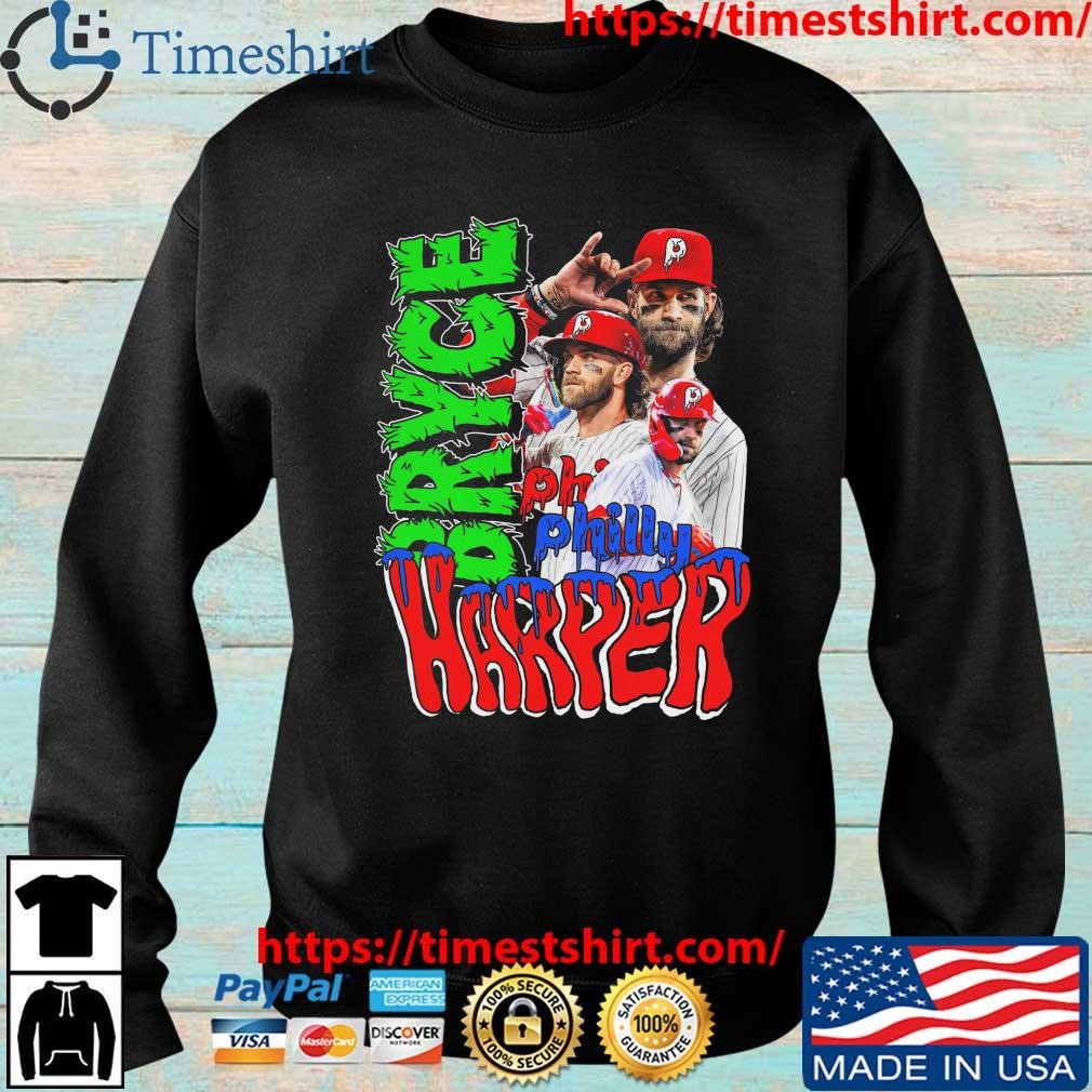 Bryce harper philadelphia majestic youth player graphic T-shirts, hoodie,  sweater, long sleeve and tank top