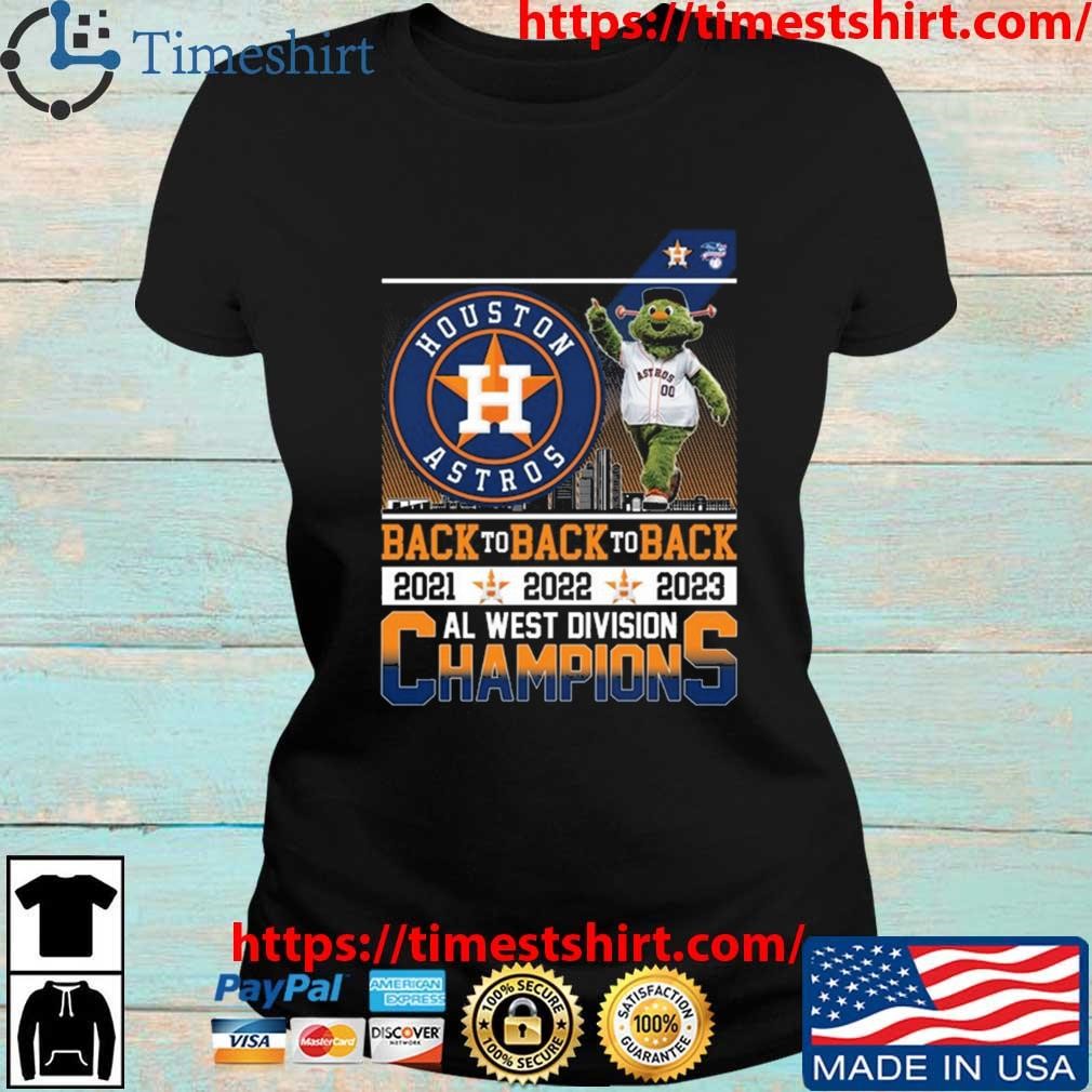 Houston Astros Al West Division Champions Back To Back To Back Shirt -  ShirtsOwl Office