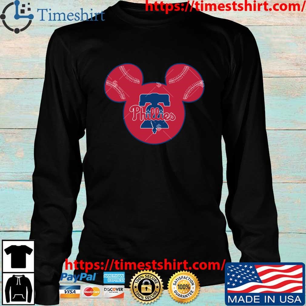 Philadelphia Phillies MLB Mickey Donald Goofy Fan T-Shirt - Ink In