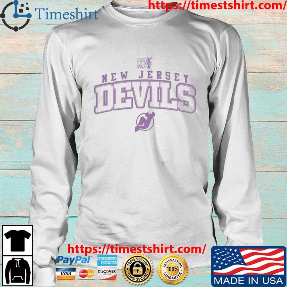 Youth Levelwear White New Jersey Devils Hockey Fights Cancer Little Richmond T-Shirt Size: Medium
