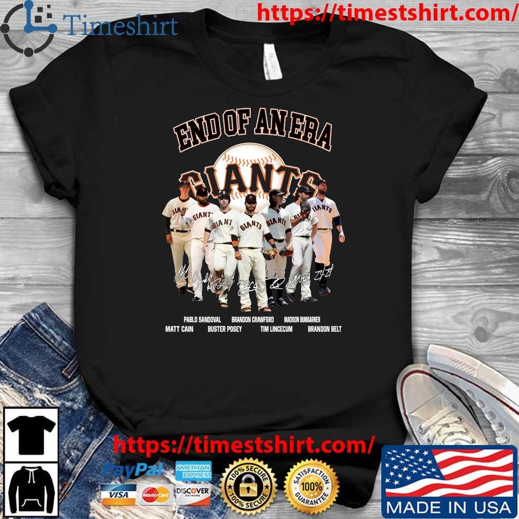 Official End of an era san francisco giants T-shirt, hoodie, tank