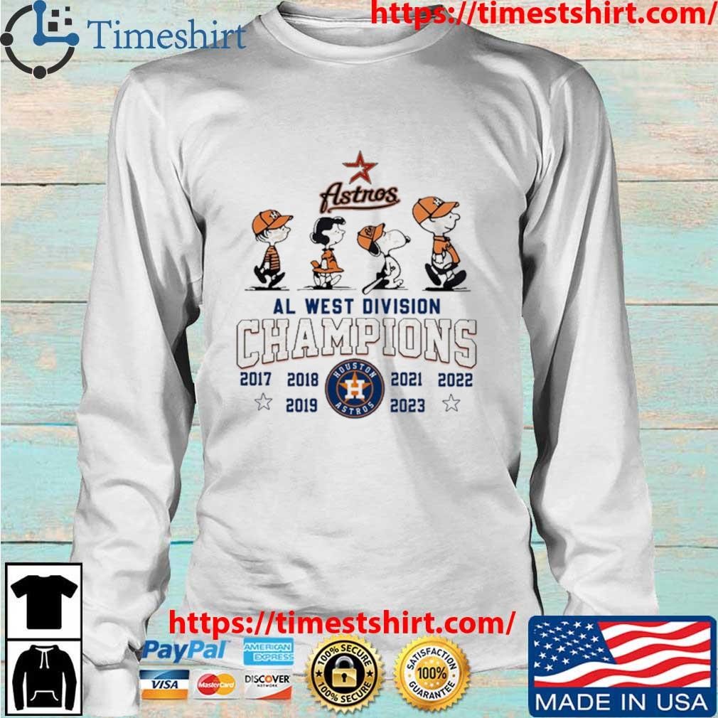 Funny Peanuts Snoopy And Friend Houston Astros 2017 2023 Al West Division  Champions Shirt, hoodie, sweater, long sleeve and tank top