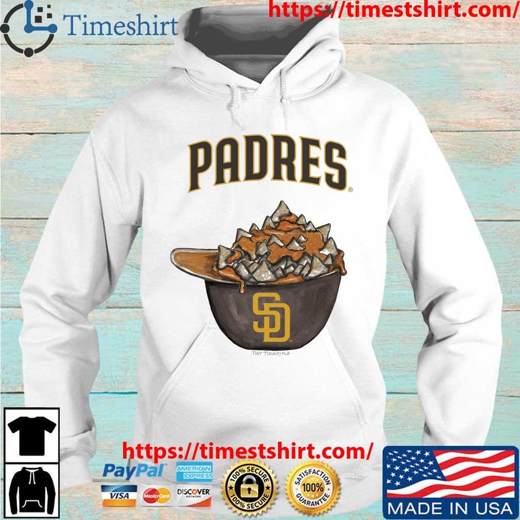 San Diego Padres Tiny Turnip Women's Nacho Helmet T-Shirt - Gold