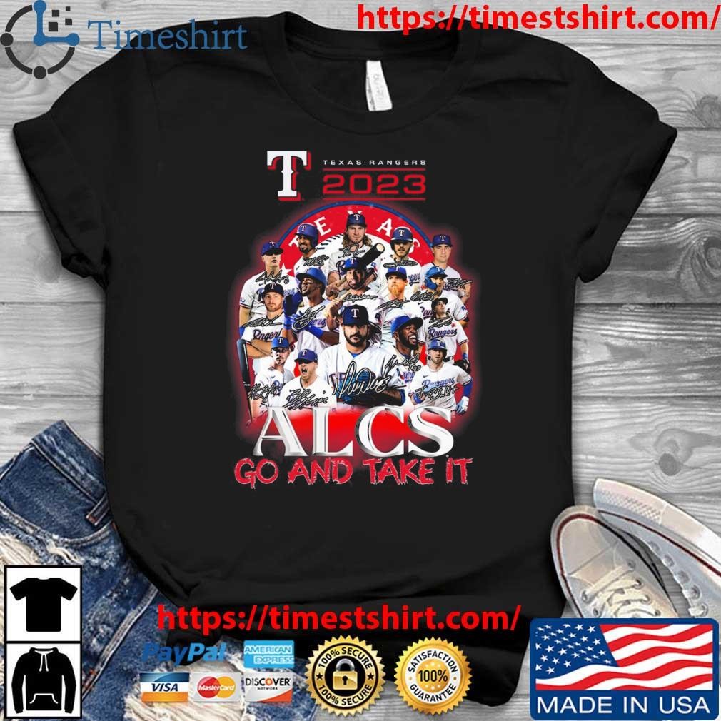 Go And Take It Texas Rangers Win Houston Astros 2-0 Game 1 Statement Poster  Shirt, hoodie, sweater, long sleeve and tank top