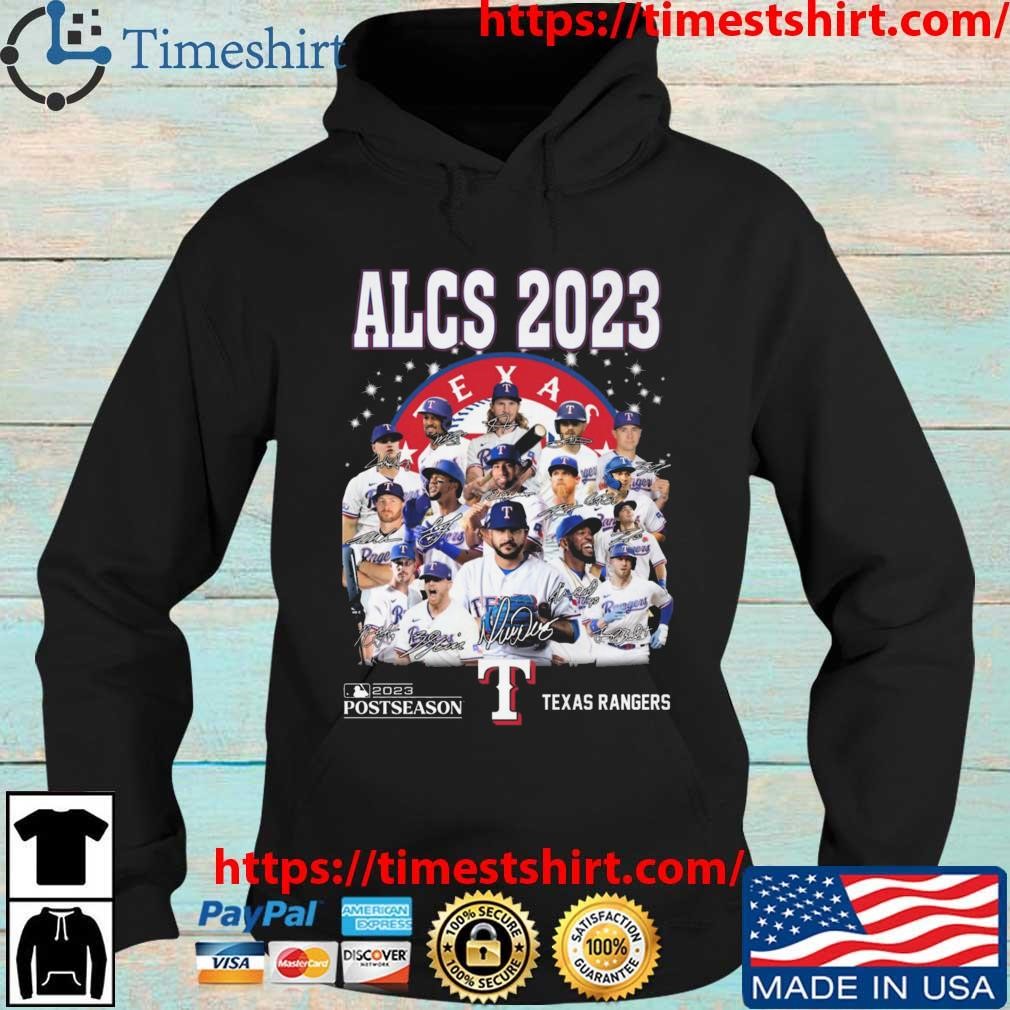 ALCS 2023 Texas Rangers Postseason Signatures Shirt - ColorfulTeesOutlet