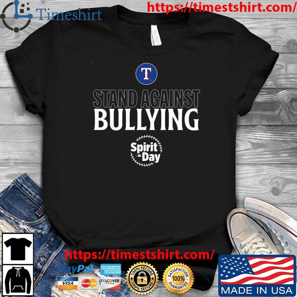 Official Texas Rangers Spirit day stand against bullying shirt