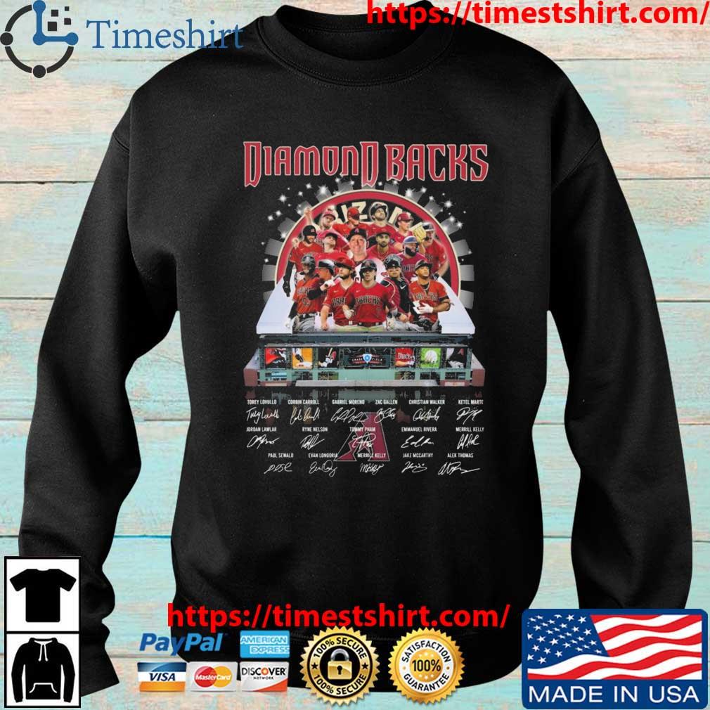 Arizona Diamondbacks All Team Players Stadium Signatures Shirt