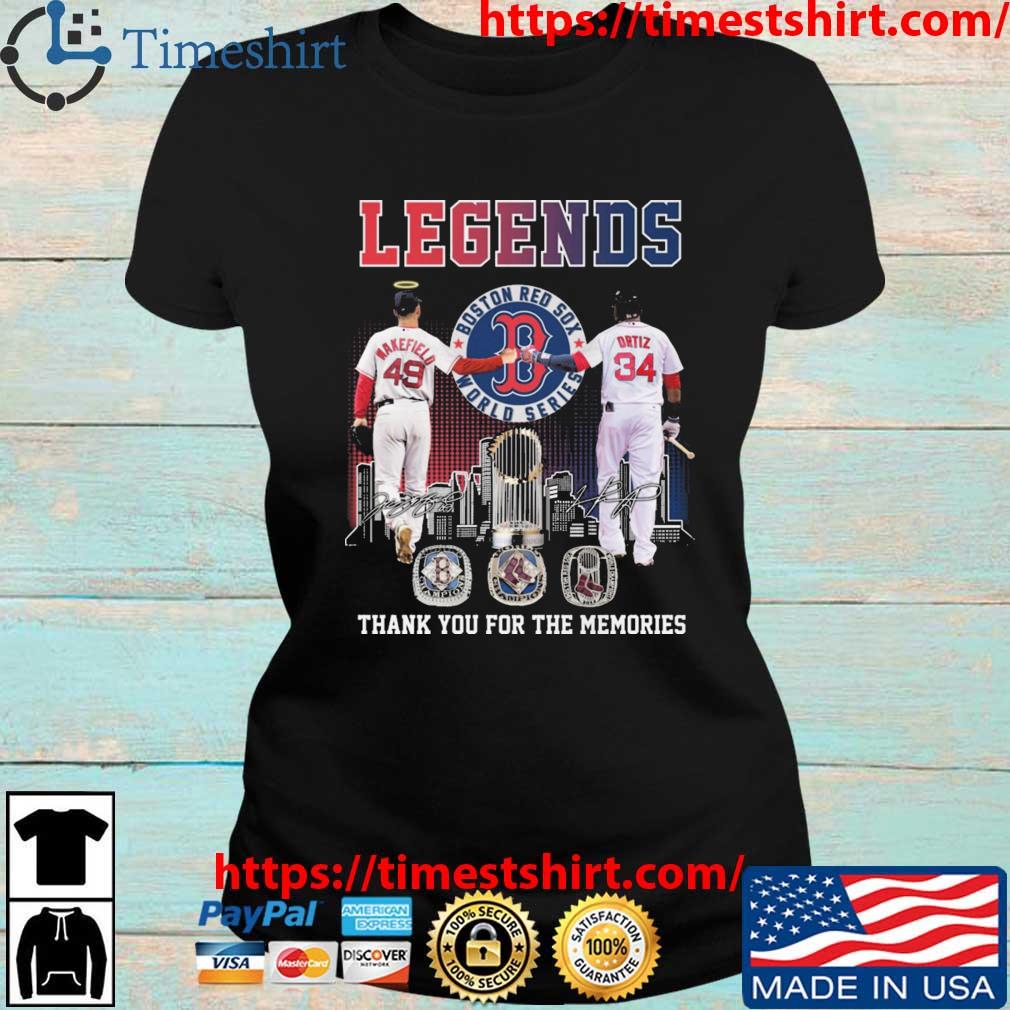 Boston Red Sox David Ortiz Hall Of Fame Thank You For The Memories  signature shirt, hoodie, sweater, long sleeve and tank top