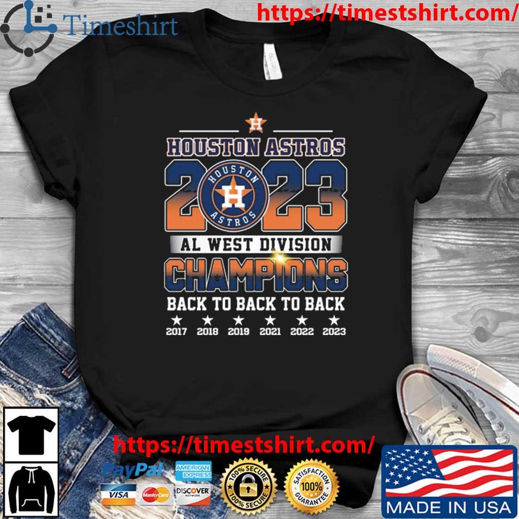 Official congrats Houston Astros Are The MLB AL West Division Champions  2023 Two Sides Print Shirt, hoodie, sweater, long sleeve and tank top