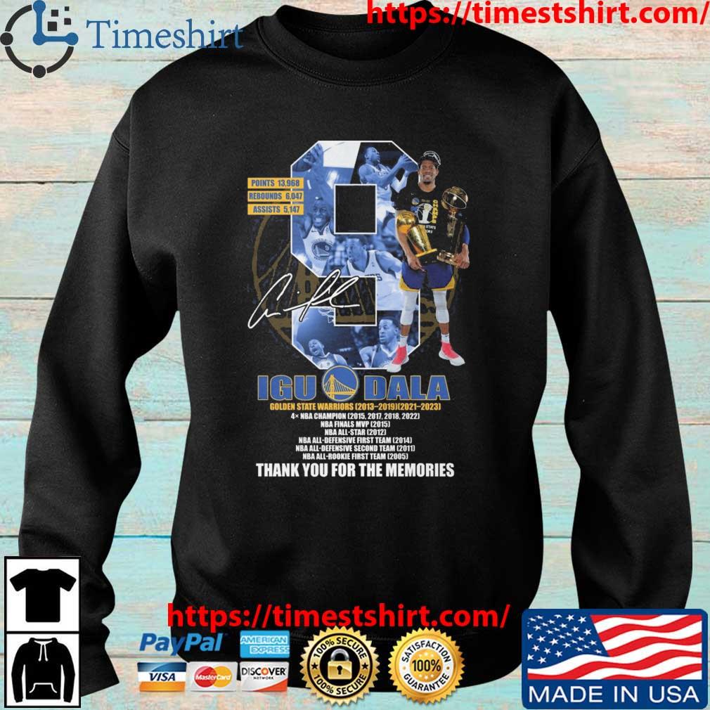 Iguodala Golden State Warriors 2013 – 2019, 2021 – 2023 Thank You For The  Memories T-Shirt, hoodie, sweater, long sleeve and tank top