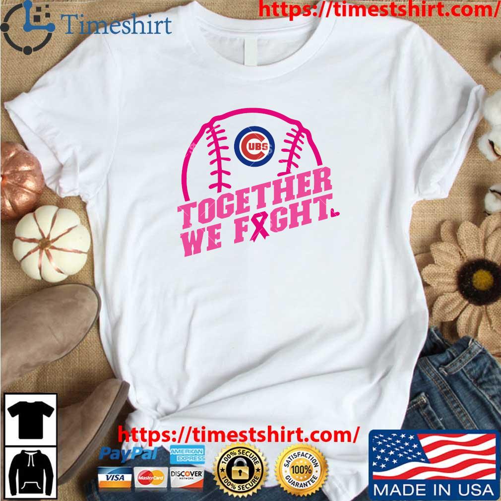 Mlb Chicago Cubs Baseball Team Pink Ribbon Together We Fight 2023 Shirt -  Peanutstee