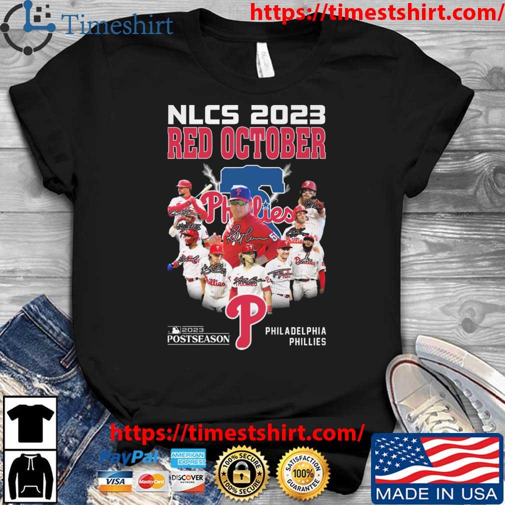 Red October 2023 Postseason NLDS Philadelphia Phillies Signatures Shirt,  hoodie, sweater and long sleeve