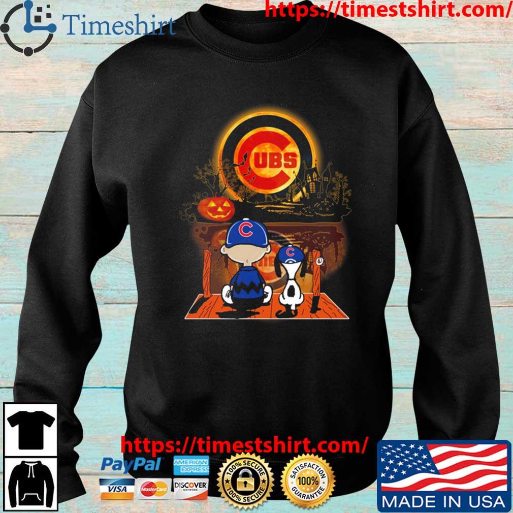 Peanut Snoopy And Charlie Brown Chicago Cubs Sitting Under Moon Halloween  2023 shirt - Guineashirt Premium ™ LLC