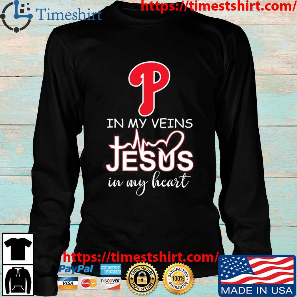Los Angeles Angels Logo 2023 In My Veins Jesus In My Heart Shirt