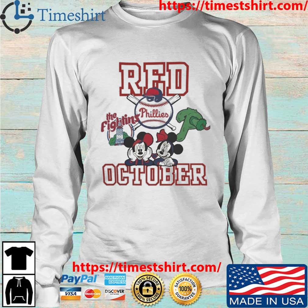 Mickey Disney Red October Phillies Shirt - High-Quality Printed Brand