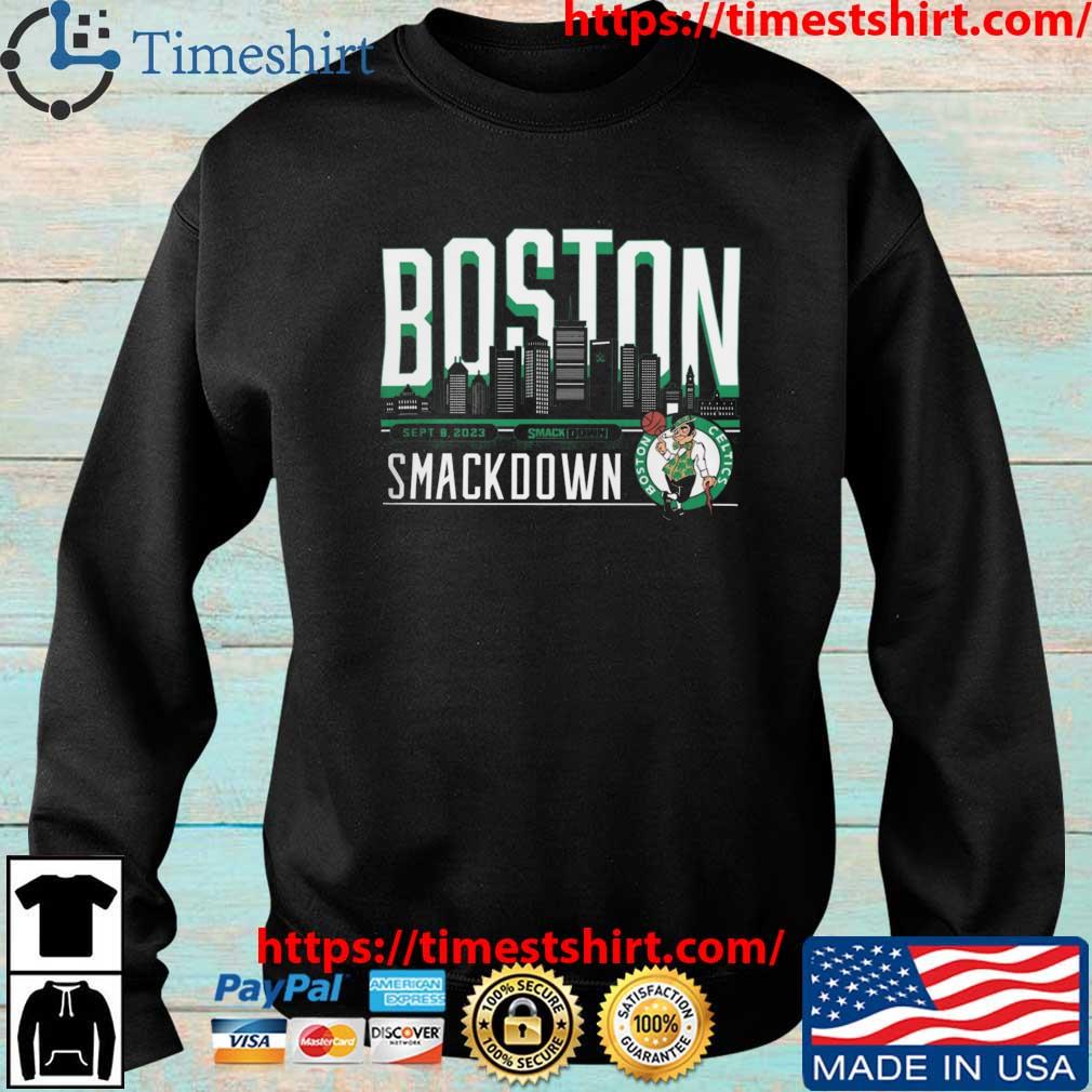 Official sportiqe Black SmackDown x Boston Celtics Tri-Blend T-Shirt, hoodie,  sweater, long sleeve and tank top