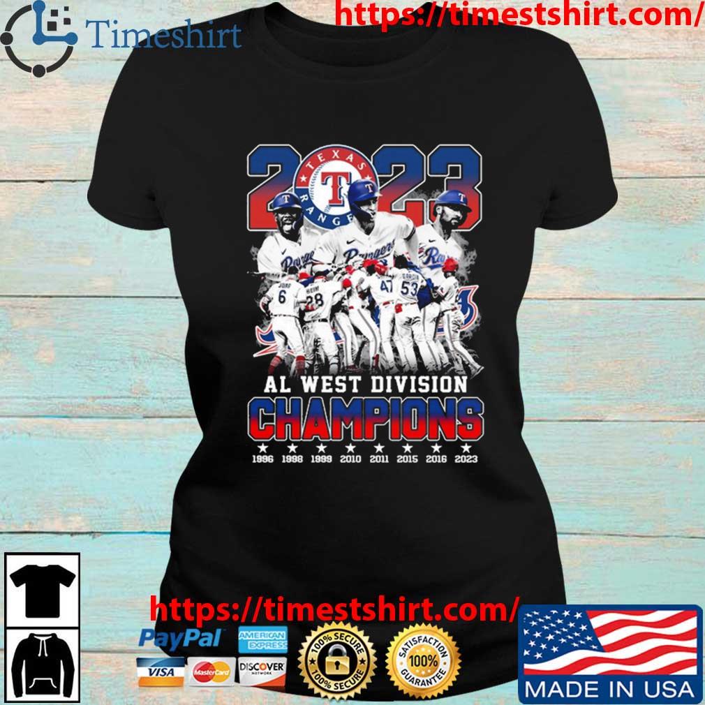 Texas Rangers Shirt Al West Division Champions 8x Champs 2023