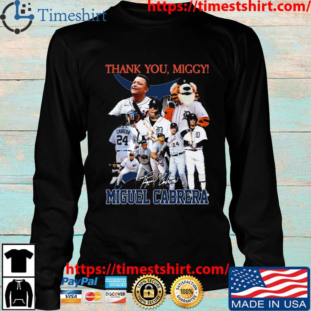 Detroit Tigers thank you Miggy Miguel Cabrera signature shirt