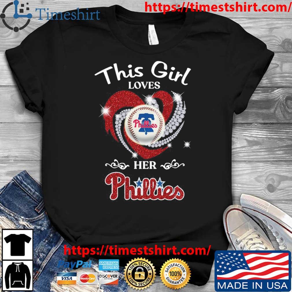 This Girl Love Her Philadelphia Phillies Heart Diamond shirt