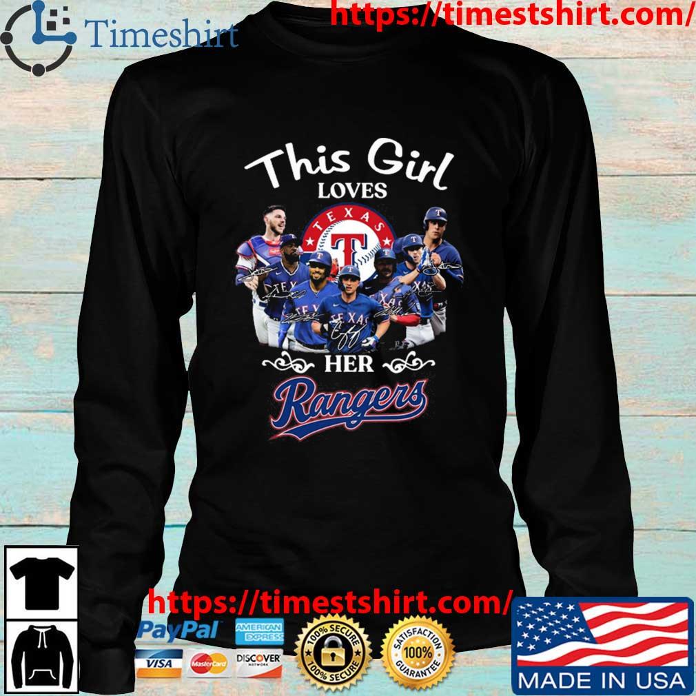 This Girl Loves Her Texas Rangers 2023 ALCS Signatures T-shirt