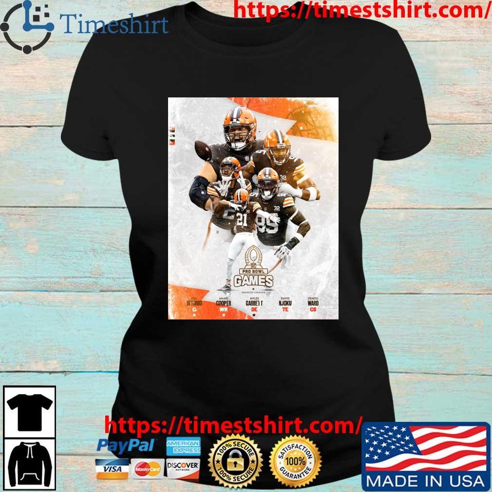 Original Congratulations To Cleveland Browns 2024 Pro Bowlers NFL Shirt