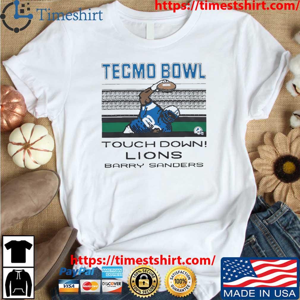 Official Official tecmo Bowl Touchdown Lions Barry Sanders 2024 Shirt