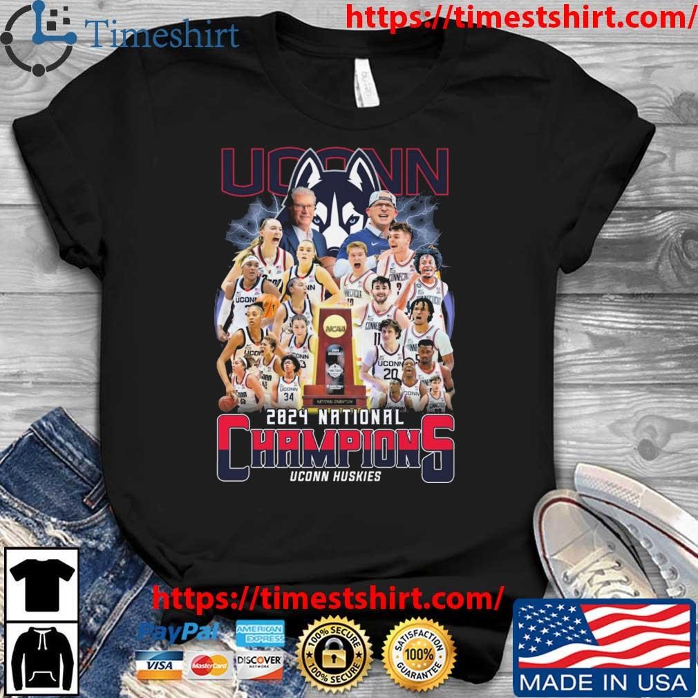 Official Uconn Huskies Basketball 2024 National Champions T-shirt
