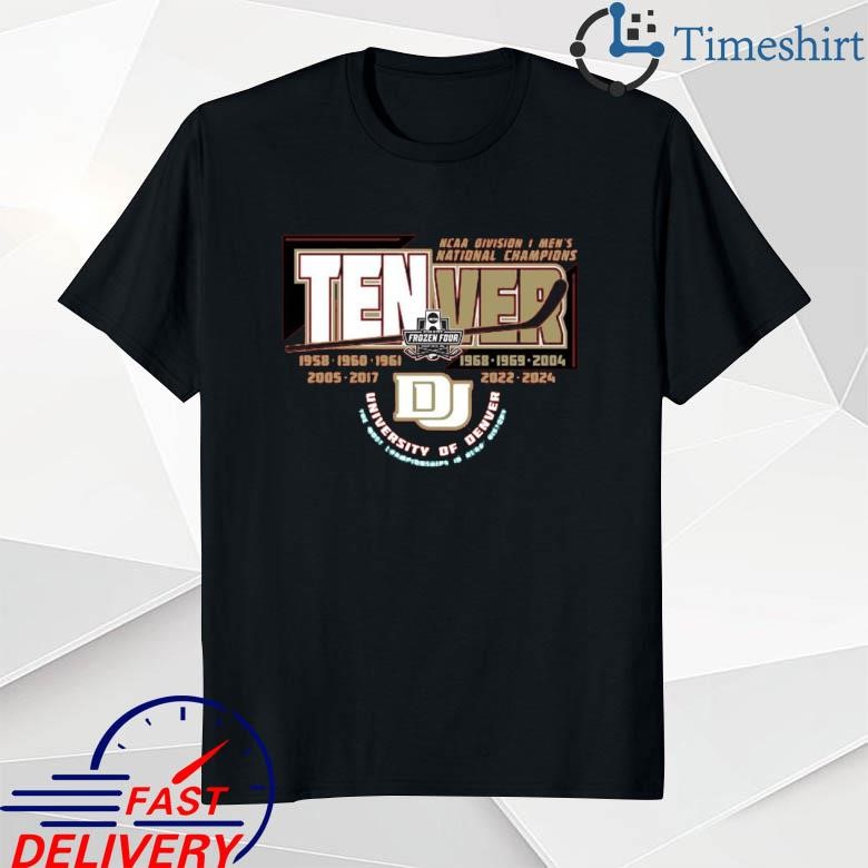 Official University of Denver Men's Hockey 2024 National Champions Tenver shirt